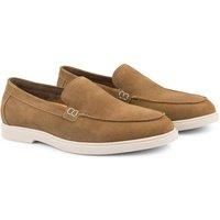 Silver Street London San Mauro Premium Suede Loafers Shoes for Men Extra Padded Breathable Mens Casual Shoes Comfortable Moccasins Slip On Men Flats, Tan, UK 9