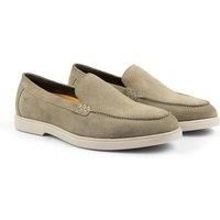 Silver Street London San Mauro Premium Suede Loafers Shoes for Men Extra Padded Breathable Mens Casual Shoes Comfortable Moccasins Slip On Men Flats, Taupe, UK 9