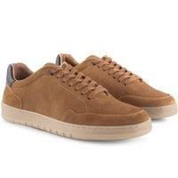 Silver Street London Lucano Mens Trainers Suede Leather Classic Casual Shoes Extra Padded Comfort Sneakers for Men, Tan, UK 8