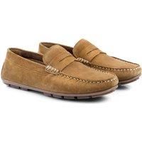 Silver Street London Bari Premium Suede Driving Loafers Shoes for Men Extra Padded Breathable Mens Casual Shoes Comfortable Moccasins Slip On Men Flats, Tan, UK 9
