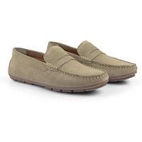 Silver Street London Bari Premium Suede Driving Loafers Shoes for Men Extra Padded Breathable Mens Casual Shoes Comfortable Moccasins Slip On Men Flats, Taupe, UK 9