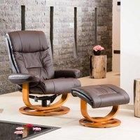 Artemis Home Barriston Swivel Recliner With Massage And Heat - Brown