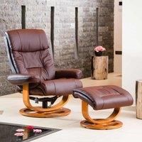 Artemis Home Barriston Swivel Recliner With Massage And Heat - Burgundy