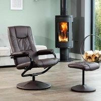 Gibson Swivel Recliner and Footstool