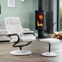 Ripley Swivel Recliner and Footstool