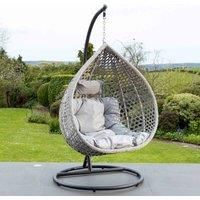 Artemis Home Oakley Swing Egg Pod Chair - Light Grey