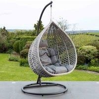 Artemis Home Oakley Swing Egg Pod Chair - Dark Grey