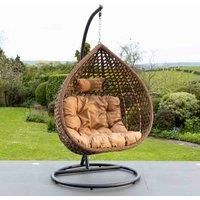 Artemis Home Henley Swing Egg Pod Chair - Brown