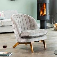 Artemis Home Mateo Fabric Accent Chair - Light Grey, Silver