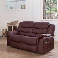 Lantana 2 Seat Recliner Sofa Burgundy