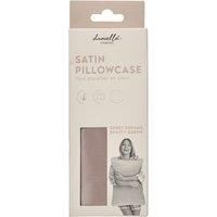 Satin Pillow Case Luxury Zip Pilowcase Cover Skinsoft Hair Breathable Taupe