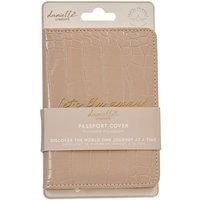 Passport Holder Cover Neutral Croc Style Pattern Fly Away Travel Accessory