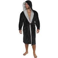 CityComfort Super Soft Luxury Hooded Dressing Gown for Men
