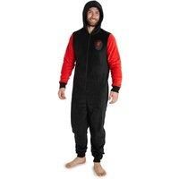 Liverpool FC Men's Onesie Loungewear in Black | Size: 2XL
