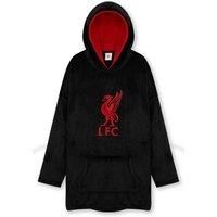 Liverpool FC Men's Oversized Hooded Poncho in Black