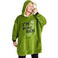 Rick and Morty Oversized Hoodie Blanket for Men, Rick and Morty Gifts (Green)
