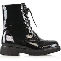 Womens Lace Up Ankle Boots Chunky Sole Ladies Retro Combat Goth Biker Shoes