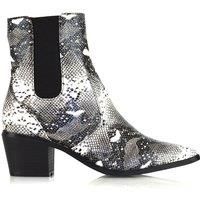 Womens Ankle Boots Western Style Ladies Pointed Toe Block Mid Low Heel Booties