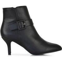 Women's Ankle Boots Ladies Kitten Low Mid Heel Point Toe Booties Shoes Size 3-8