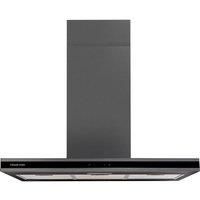 Russell Hobbs Midnight RHICH904DB 90cm Island Cooker Hood, dark steel