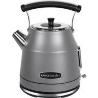 Rangemaster RMCLDK201GY Grey Cordless Electric 1.7L 3kW Classic Kettle with Quick & Quiet Boil, Boil Dry Protection & 2 Year Guarantee (Grey)