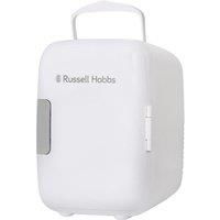 Russell Hobbs RH4CLR1001 4L Compact White Mini Cooler for Drinks & Makeup