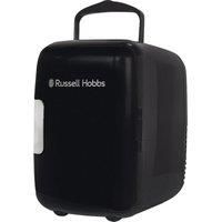 Russell Hobbs RH4CLR1001B 4L Compact Black Mini Cooler for Drinks & Makeup