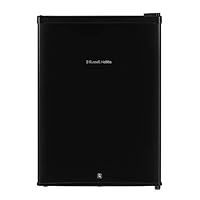 Russell Hobbs 65L Mini Fridge with Lock & Key RHTTF67B-LCK, Table top Lockable Fridge, Energy F & Ice Box, Black