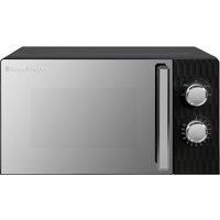 Russell Hobbs Honeycomb RHMM715B 17 Litre 700W Black Solo Manual Microwave with 5 Power Levels, Integrated Timer and Defrost Function