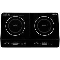 Abode AINDH2002 2.8Kw Portable Double Induction Hob With Digital Dual Control - Black