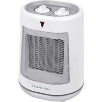 Russell Hobbs RHFH1008 2kW Oscillating Ceramic Heater in White and Grey