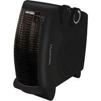 Russell Hobbs RHFH1005B Black 2kW Portable Horizontal or Vertical Ceramic Fan Heater with 2 Heat Settings & Overheat Protection, 20m2 Room Size, 2 Year Guarantee