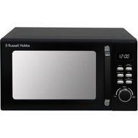 Russell Hobbs RHM2026B STYLEVIA 20 Litre 800 W Black Digital Microwave, 5 Power Levels, Mirror Finish, 8 Auto Cook Settings