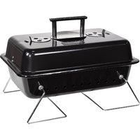 George Foreman GFPTBBQ1003B Go Anywhere Toolbox Charcoal BBQ, Portable, Sturdy Foldable Legs, Convenient Handle, Lightweight, Camping, Black