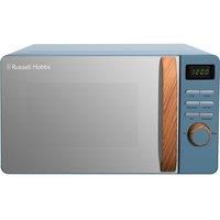 Russell Hobbs Blue Microwave 17L 700w Scandi Digital RHMD714BL-N, 5 Power Levels