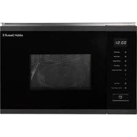 Russell Hobbs Built in 20 Litre Touch Control Digital Microwave with Grill, Defrost Setting, 5 Power Levels, 8 Autocook Settings, Dark Steel RHBM2002DS