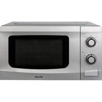 Abode Silver Microwave 700W 20L Manual with 5 Power Levels & Defrost, AMM2001S