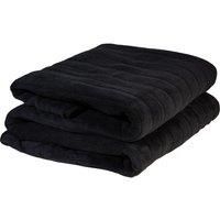 Russell Hobbs Electric Blanket Black Heated Throw Sherpa & Microfleece 130 x 180 cm with Digital Remote, Auto Shutoff Overheat Protection 12 Hour Timer, 9 Heat Settings 2 Year Guarantee, RHHT1004BLA