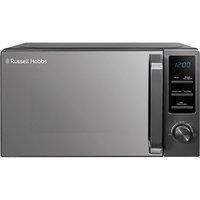 Russell Hobbs 20 Litre 800W Dark Steel Digital Microwave with 8 Auto Cook Menus & Deforst Function, 5 Power Levels, Integrated Timer, Mirror Door & Easy Clean RHM2028DS