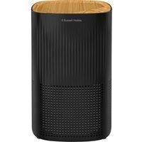 Russell Hobbs Air Purifier for Bedroom Home 100m ³/h CADR, 99.95% Carbon Filter Captures Bacteria, Allergies Odour, Dust, LED Display, Clean Air Mini Aroma Black Scandi Wood Effect RHAP1032WDB