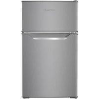 Russell Hobbs Undercounter Fridge Freezer 48cm Wide 85 Litre Total Capacity 61L/24L, LED Light, Adjustable Thermostat & Feet, Stainless Steel 2 Year Guarantee, RH85UCFF482E1SS