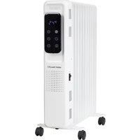 Russell Hobbs Electric Heater 2500W White 11 Fin Oil Filled Radiator RHOFR2521-D