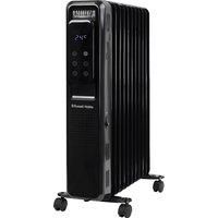 Russell Hobbs 2500W/2.5KW Oil Filled Radiator Digital 11 Fin Portable Electric Heater in Black, Remote Control 3 Heat Settings, 24hr Auto Timer, Overheat Protection, 2 Year Guarantee RHOFR2521B-D