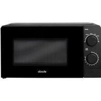 Abode Black Microwave 700W 20L Manual with 5 Power Levels & Defrost AMM2005B