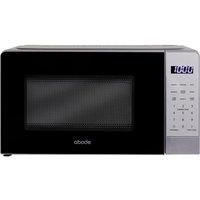 Abode Touch Control Microwave 20 Litre Silver Digital 700W with Clock & Timer, 5 Auto Cook Settings & Defrost, 11 Power Levels AMT2012S (Silver)