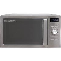 Russell Hobbs Stainless Steel Digital Microwave 20 Litre 800W Solo Digital with 5 Power Levels, Defrost Function & Easy Clean, 60 Minute Timer, 8 Auto-Cook Menus, RHMD828SS