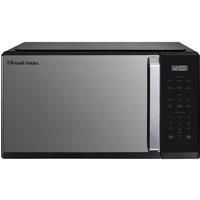 Russell Hobbs RHMT2512B 25L Digital Microwave in Black, 900W Power, 10 Power Levels, 6 Auto-Cook Menus, Defrost and Reheat Settings, 99-Minute Timer, Pull Handle, Touch Control Panel, Family-Size