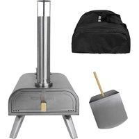GEORGE FOREMAN GFWPPO2SSPC Wood Pellet Pizza Oven - Stainless Steel, Stainless Steel