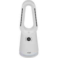 Russell Hobbs, Bladeless Heat and Cool Fan with 9 Speed Settings, Eco Mode, High Mode, Sleep Mode, LED Display & Remote Control, 8-Hour Timer and Oscillating Feature in White, RHCBLDL3IN1