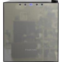 Russell Hobbs RH15WC201MR, 12 Bottle Wine Cooler in Mirror Black, Black